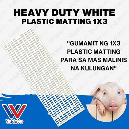 Heavy Duty White Mattings 1x3