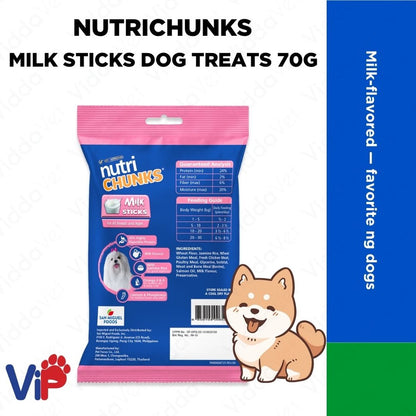 Nutrichunks Milk Sticks 70 Grams