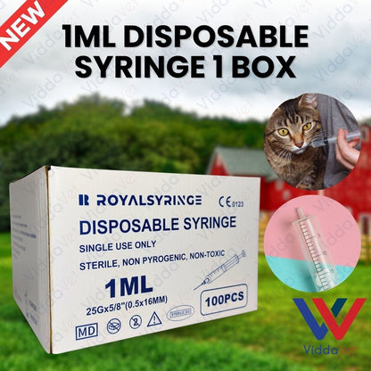 Disposable Syringe 1ML 100pcs