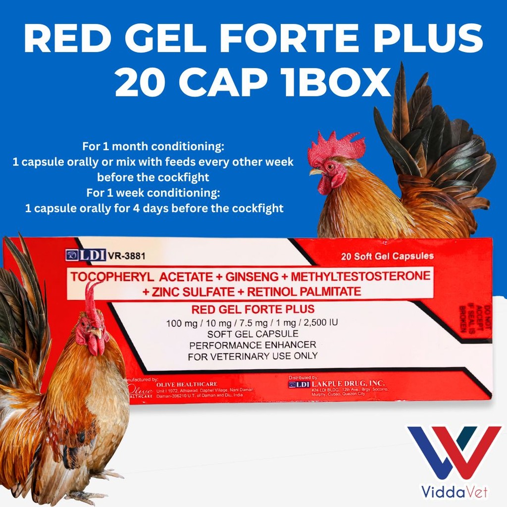 Red Gel Forte Plus 20 Capsule (1 Box)