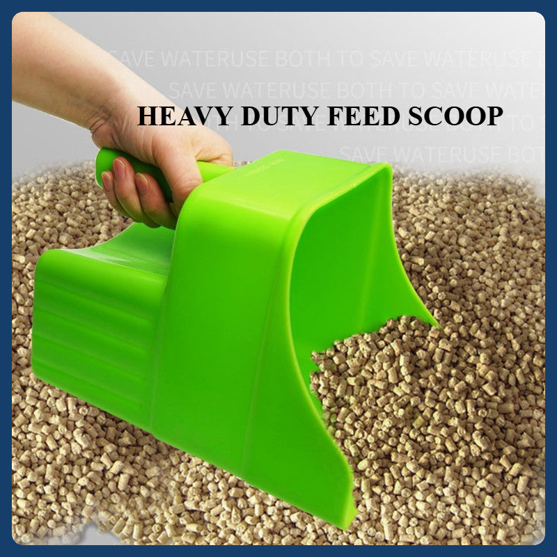 Plastic and Stainless Heavy Duty Feed Scoop