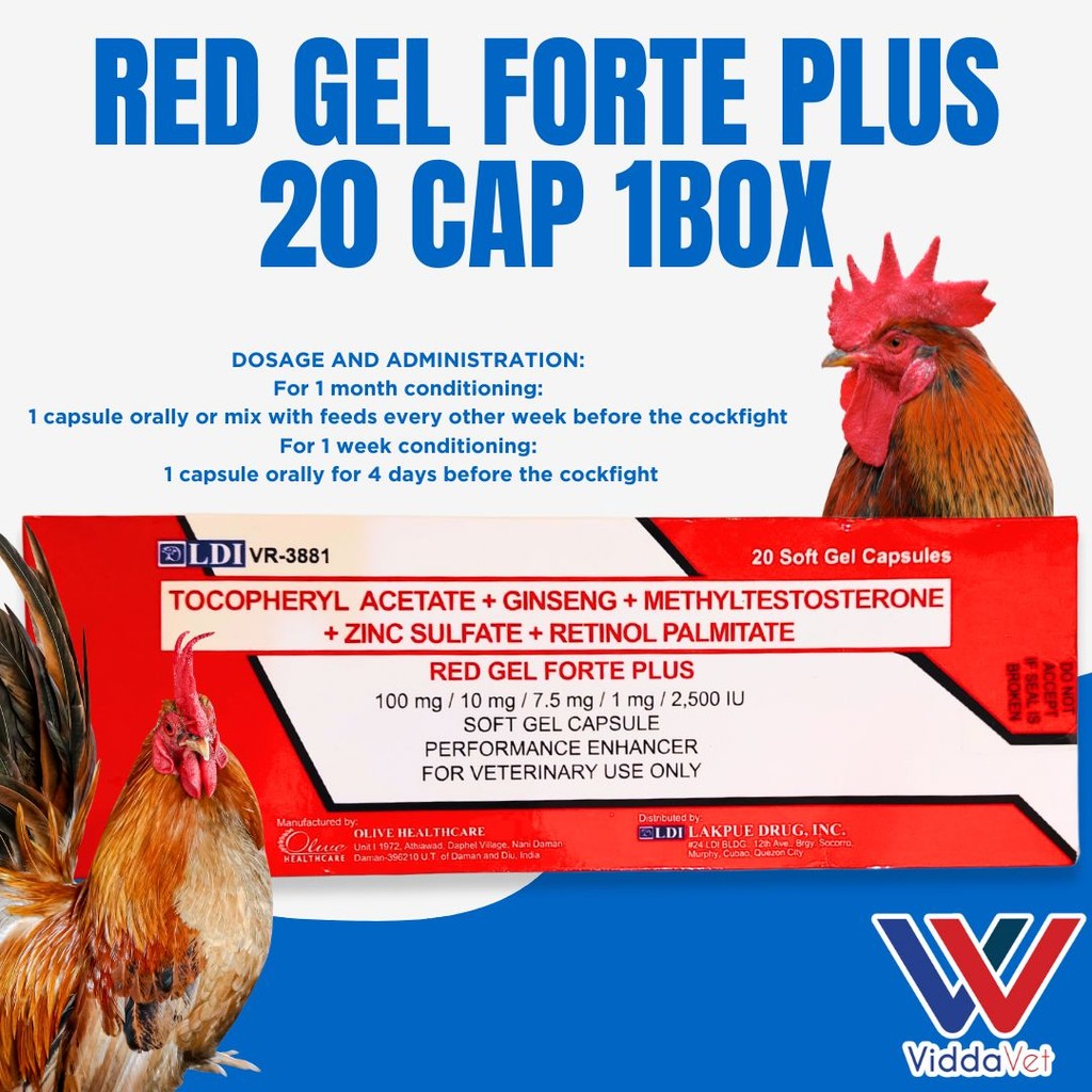 Red Gel Forte Plus 20 Capsule (1 Box)