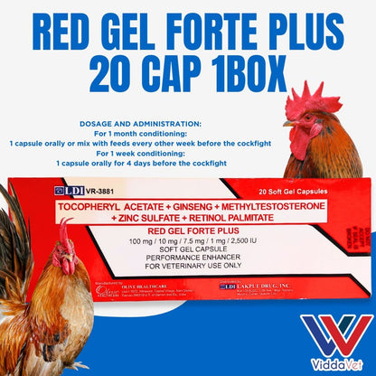 Red Gel Forte Plus 20 Capsule (1 Box)