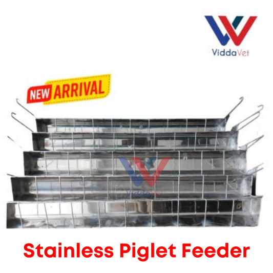 10 Slots Stainless Piglet Feeder