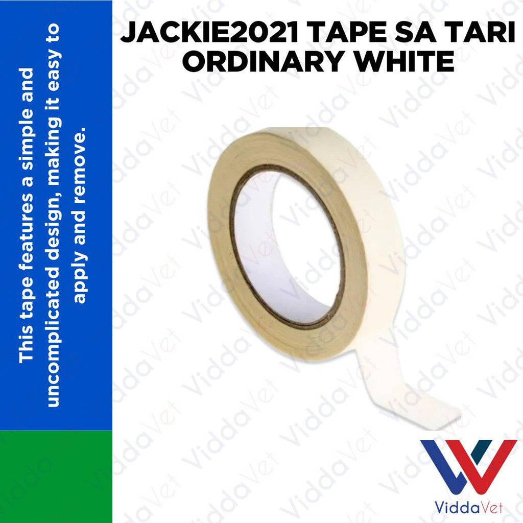 Jackie 2021 Tape Sa Tari Ordinary White