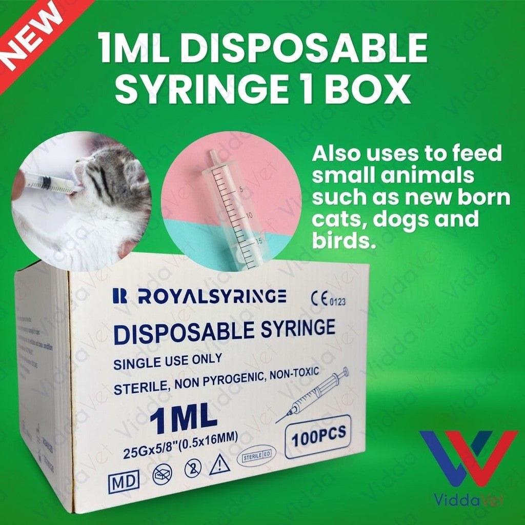 Disposable Syringe 1ML 100pcs