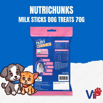 Nutrichunks Milk Sticks 70 Grams