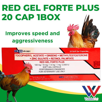 Red Gel Forte Plus 20 Capsule (1 Box)