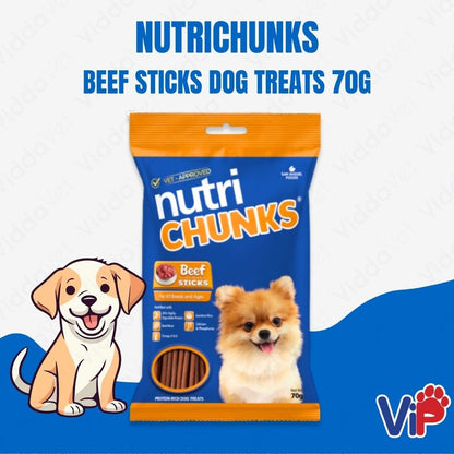 NutriChucks Beef Sticks 70 Grams