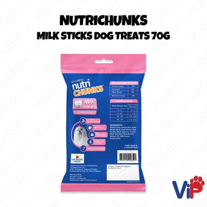 Nutrichunks Milk Sticks 70 Grams
