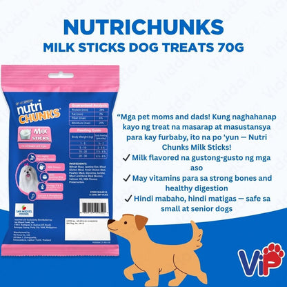 Nutrichunks Milk Sticks 70 Grams