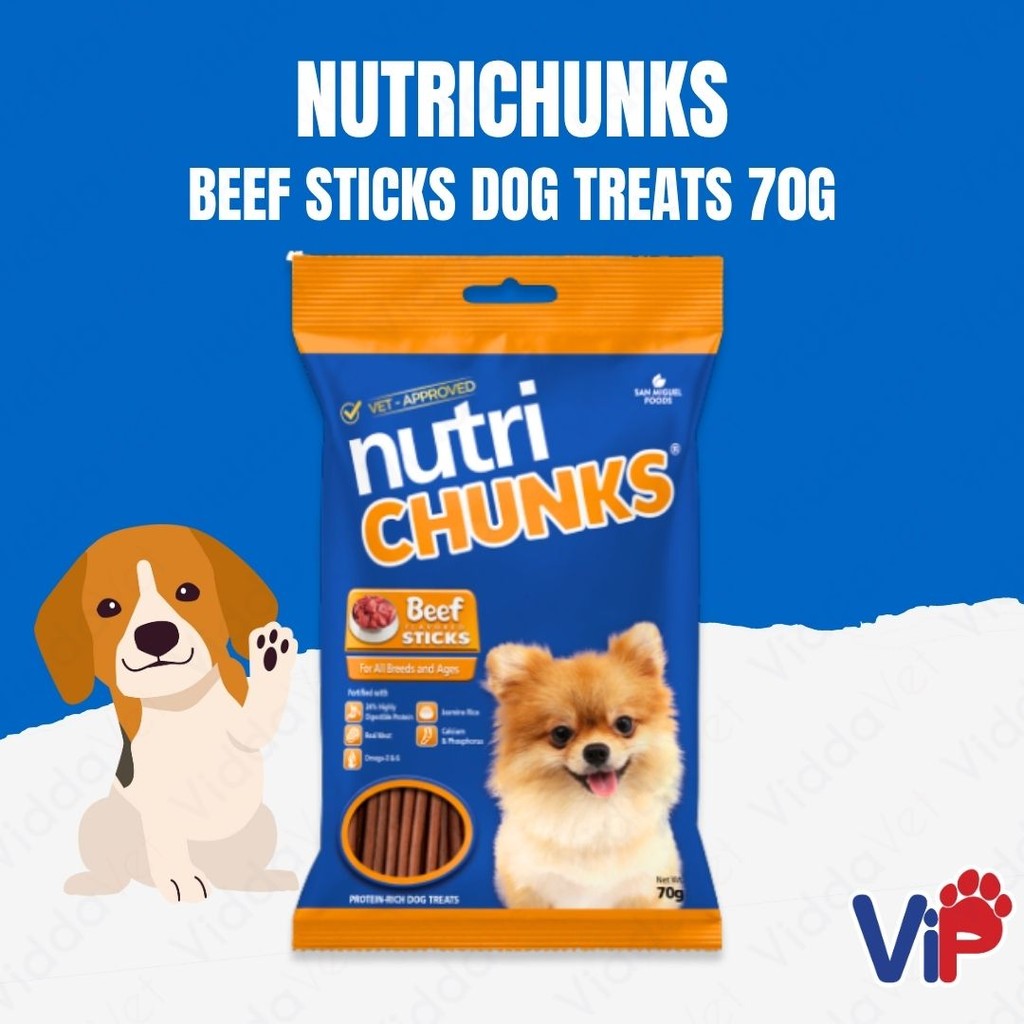 NutriChucks Beef Sticks 70 Grams