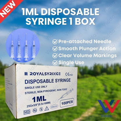 Disposable Syringe 1ML 100pcs