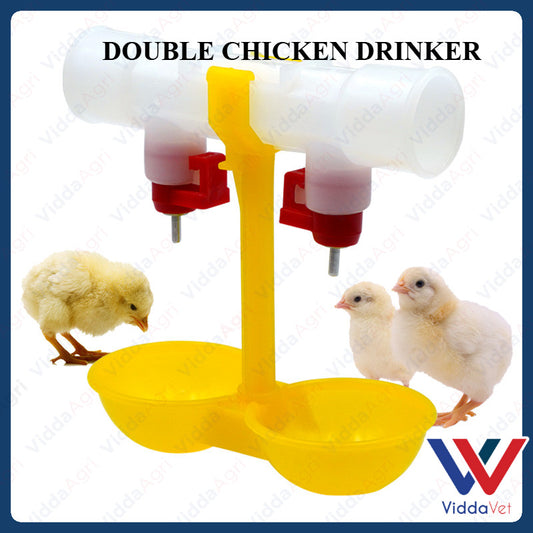 Chicken Drinking Water Double Hanging Cup