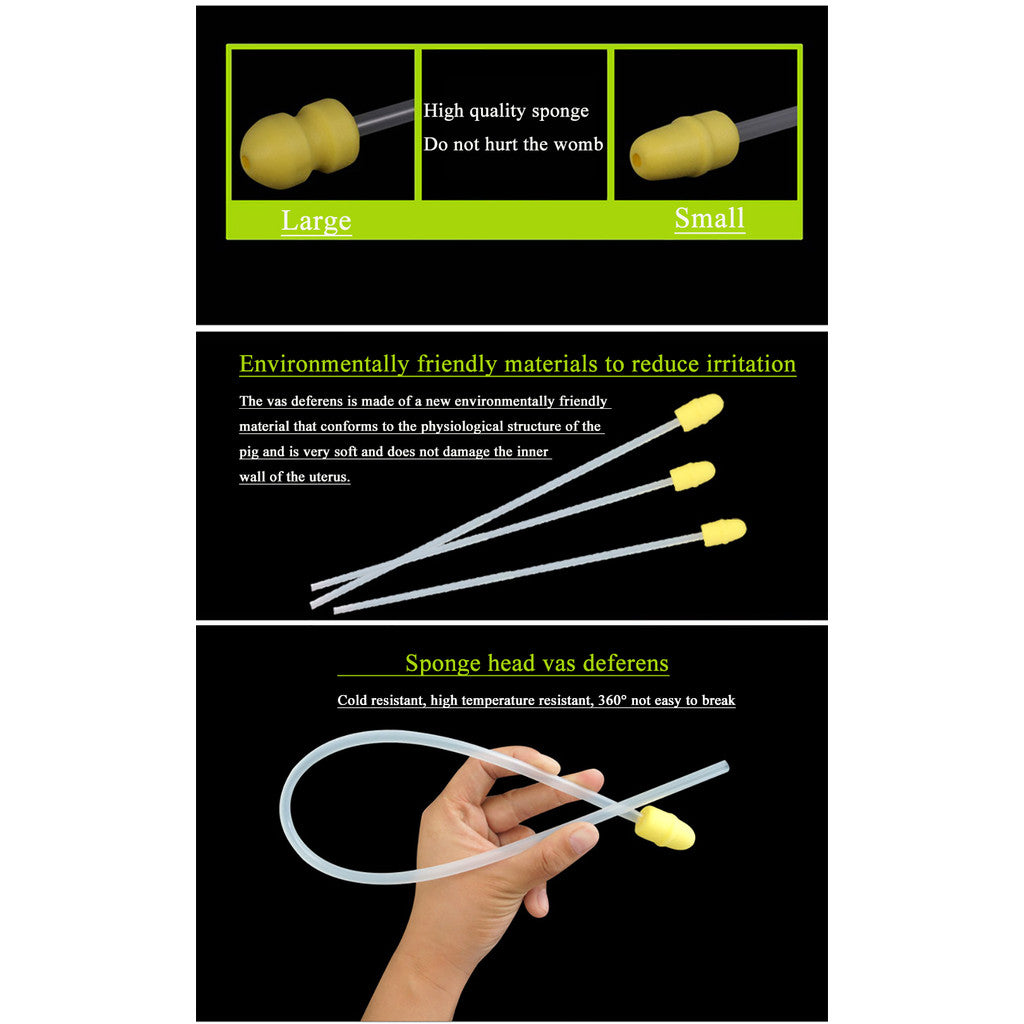 10 pcs Pig Semen Catheter