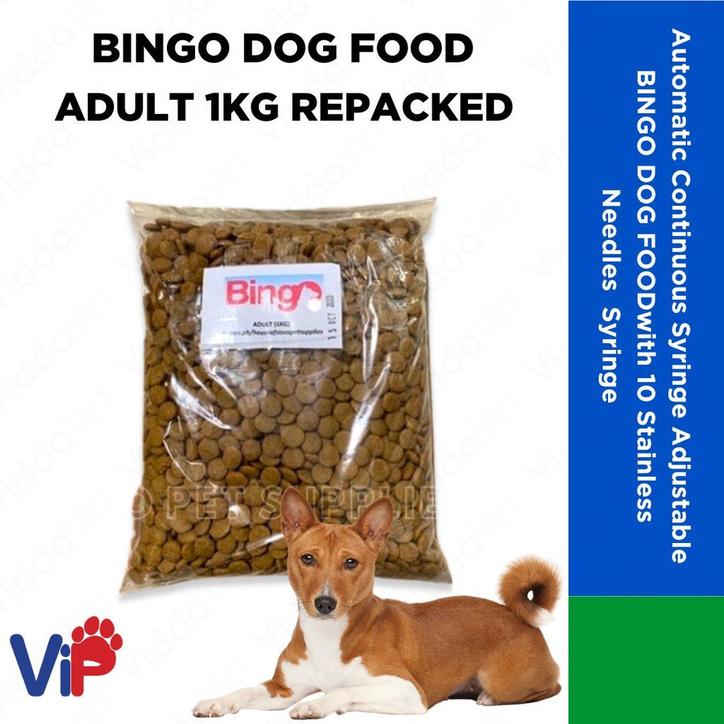 Bingo Dog food Adult 1kg Repacked