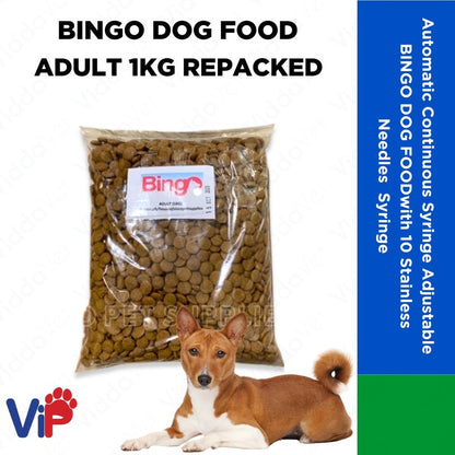 Bingo Dog food Adult 1kg Repacked