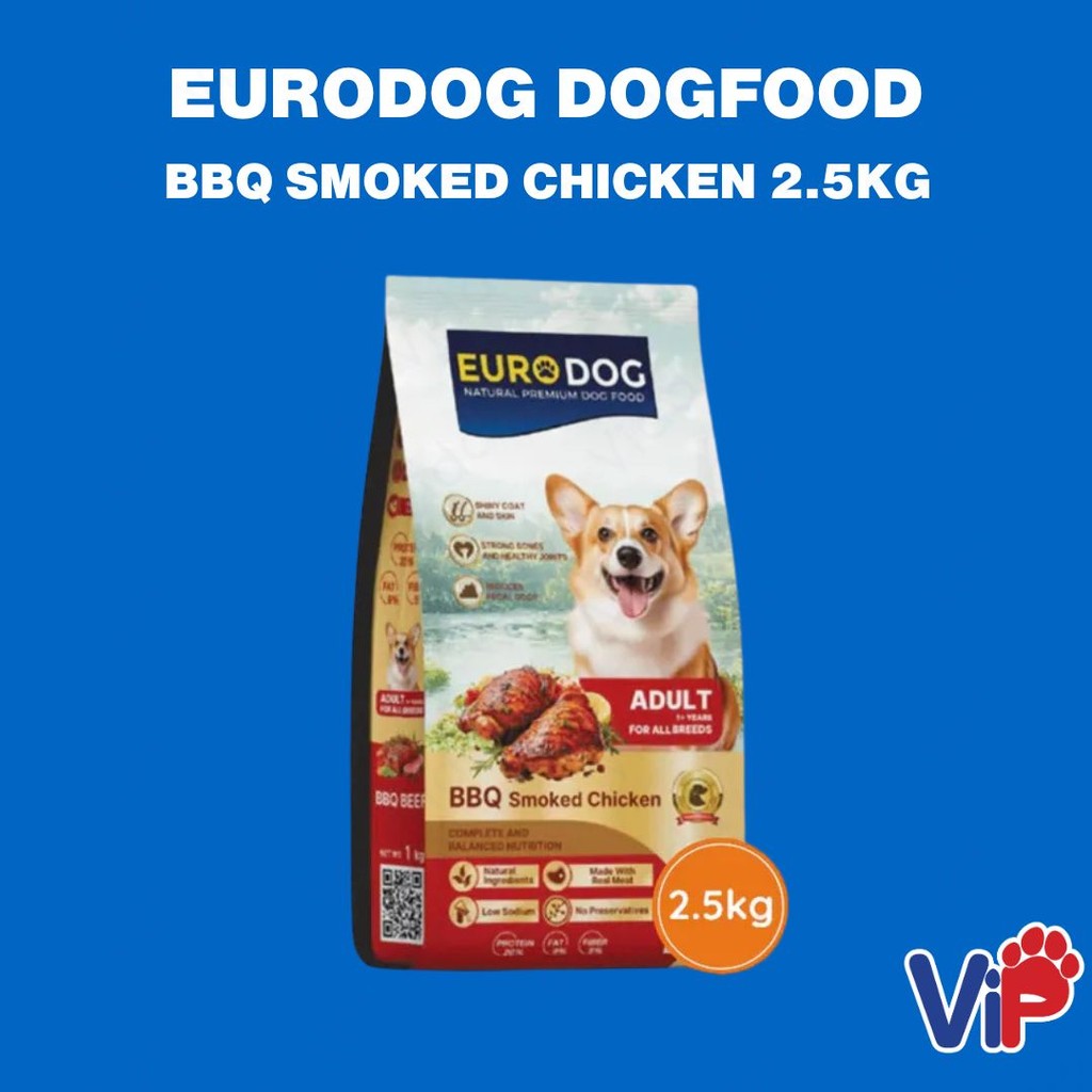 Euro Dog BBQ Smoked Chicken Dog Food 2.5kg