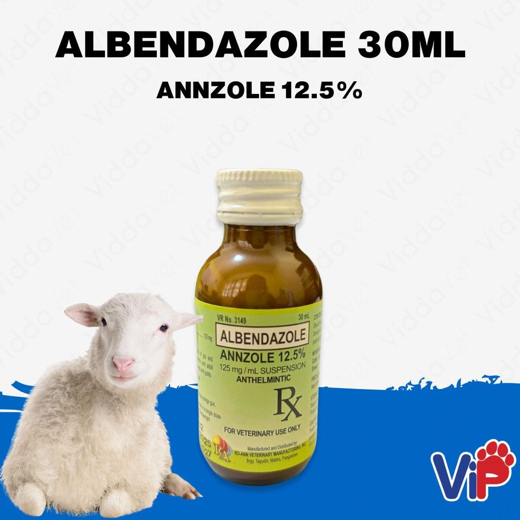 Annzole Albendazole 12.5% Dewormer 30ml