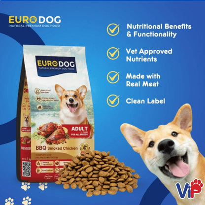 Euro Dog BBQ Smoked Chicken Dog Food 20kg