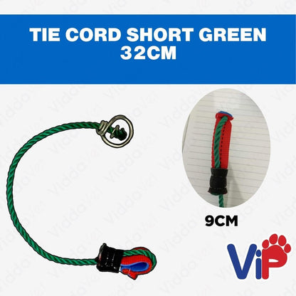 Tie cord Short green 32cm Tali ng manok panabong