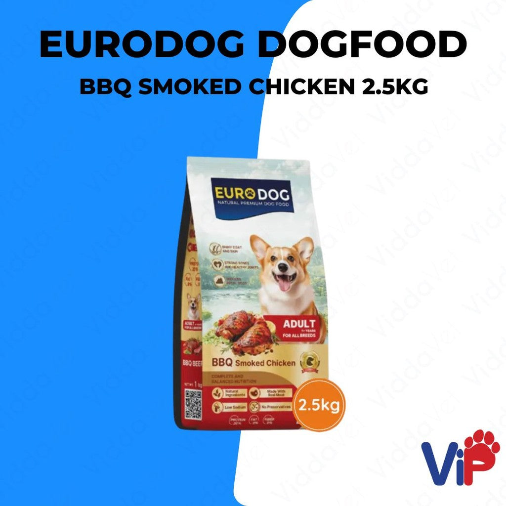 Euro Dog BBQ Smoked Chicken Dog Food 2.5kg
