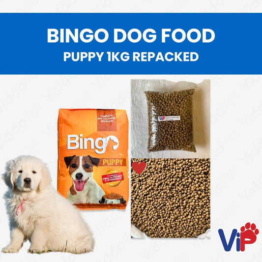 Bingo Dog food Puppy 1kg Repacked