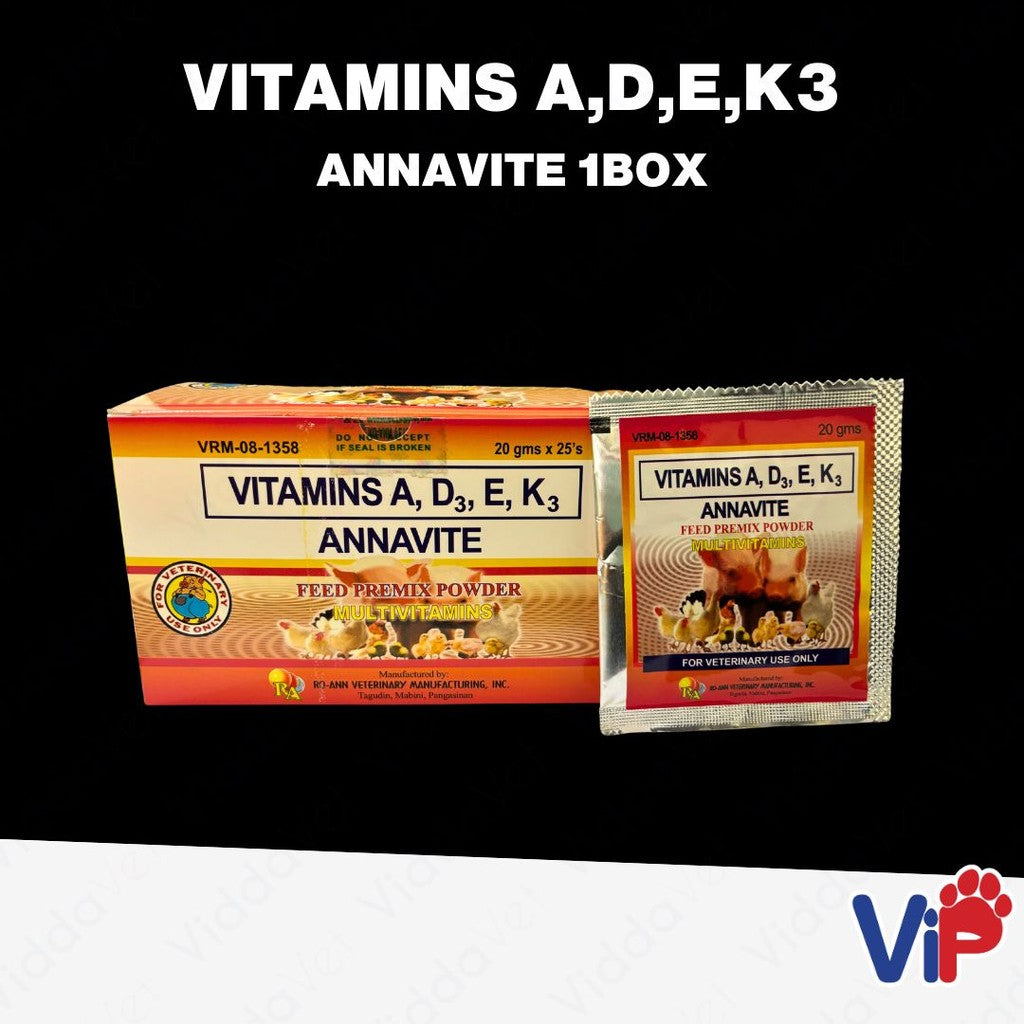 Annavite Vitamins A, D, E, K3 20g 1Box