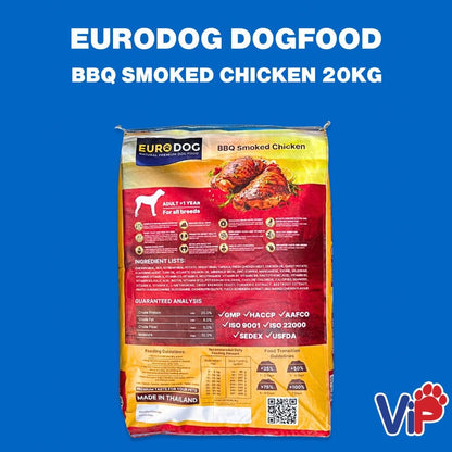 Euro Dog BBQ Smoked Chicken Dog Food 20kg