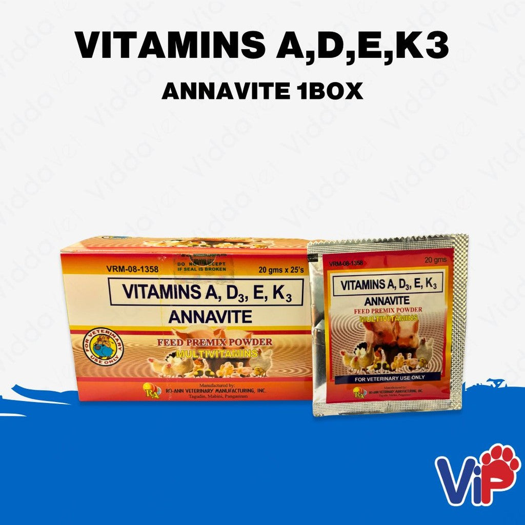 Annavite Vitamins A, D, E, K3 20g 1Box