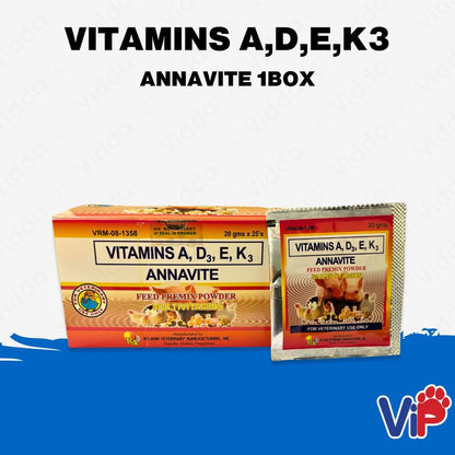 Annavite Vitamins A, D, E, K3 20g 1Box