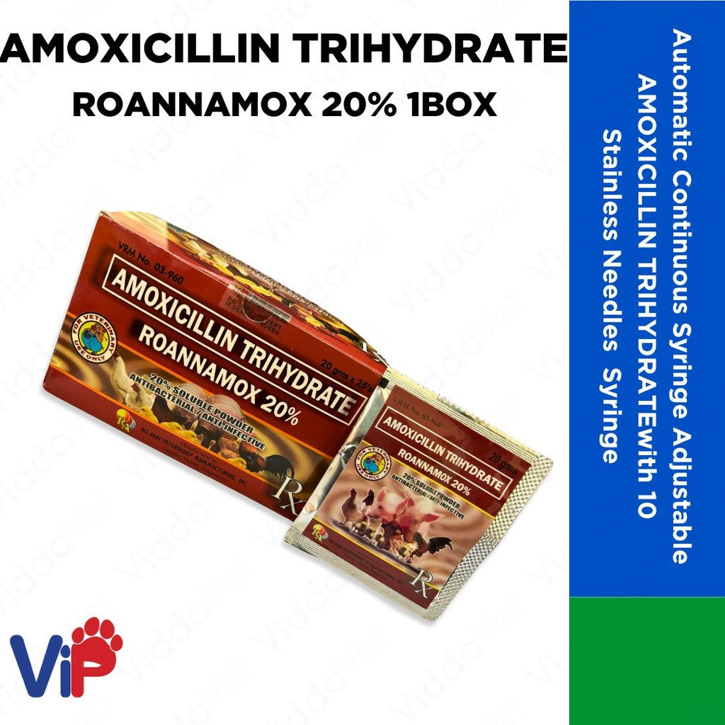 Roannamox 20% Amox Trihydrate (1 Box)