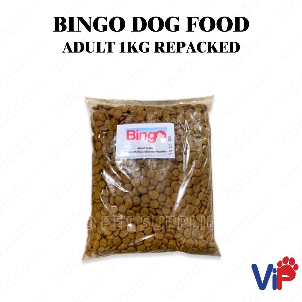 Bingo Dog food Adult 1kg Repacked