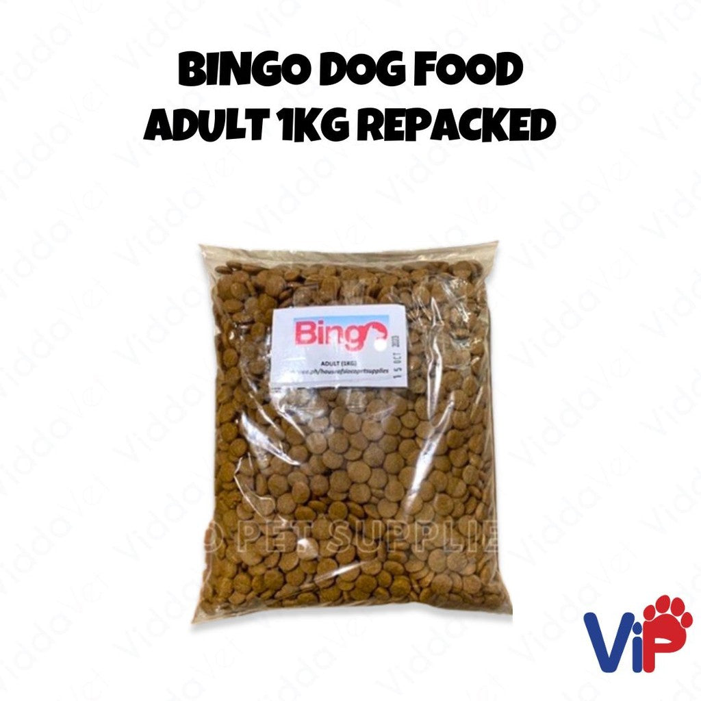 Bingo Dog food Adult 1kg Repacked