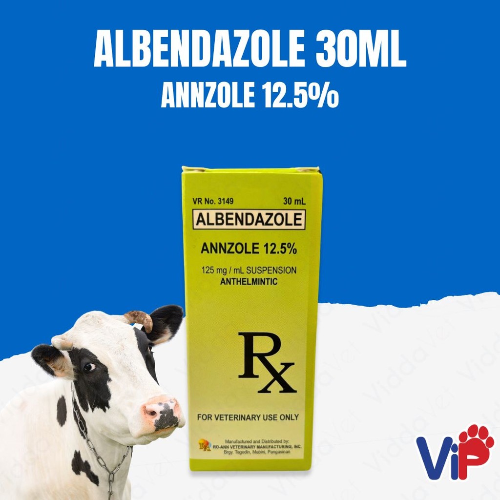Annzole Albendazole 12.5% Dewormer 30ml