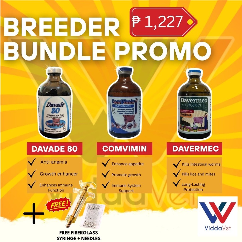 Breeder Bundle Davade + Davermec + Comvimin 100ml Set