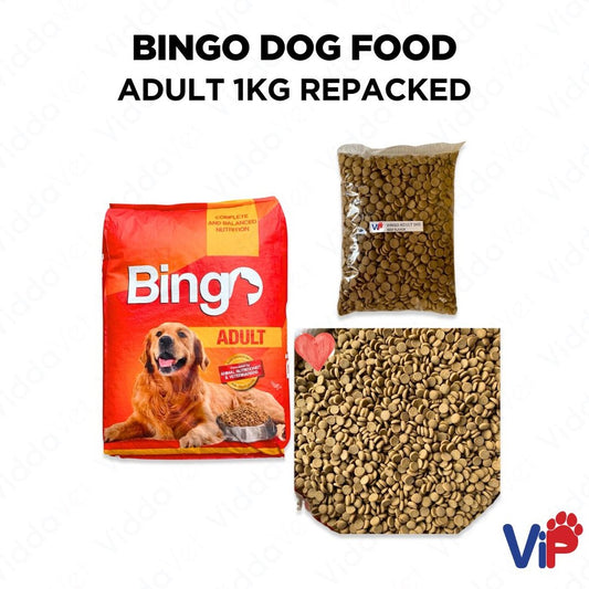Bingo Dog food Adult 1kg Repacked