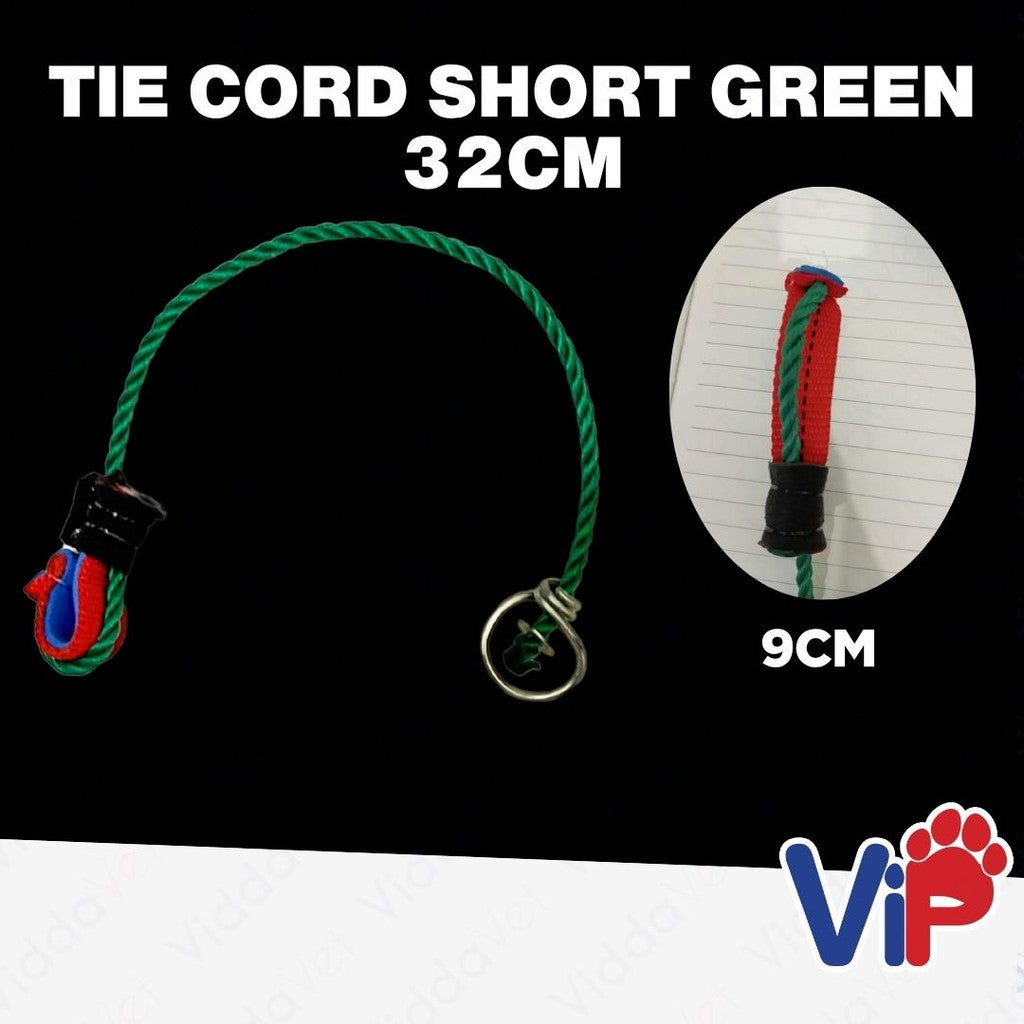 Tie cord Short green 32cm Tali ng manok panabong