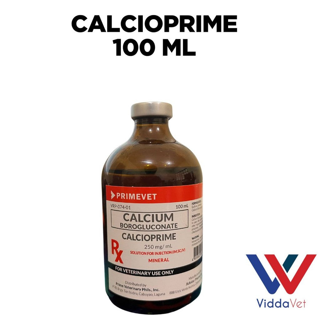 CBG CALCIOPRIME 100mL Calcium Borogluconate Injection for Swine ...