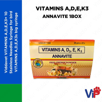 Annavite Vitamins A, D, E, K3 20g 1Box
