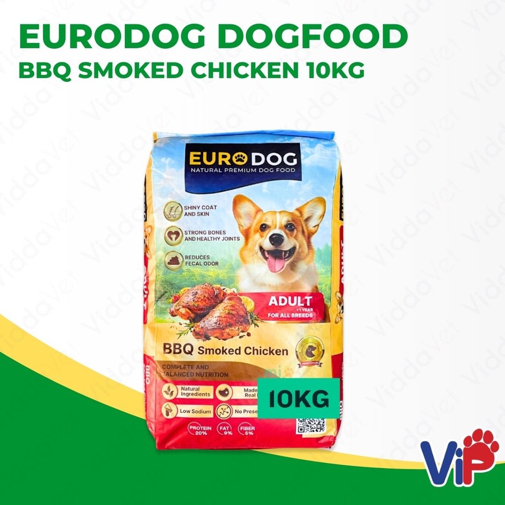 Euro Dog BBQ Smoked Chicken Dog Food 10kg