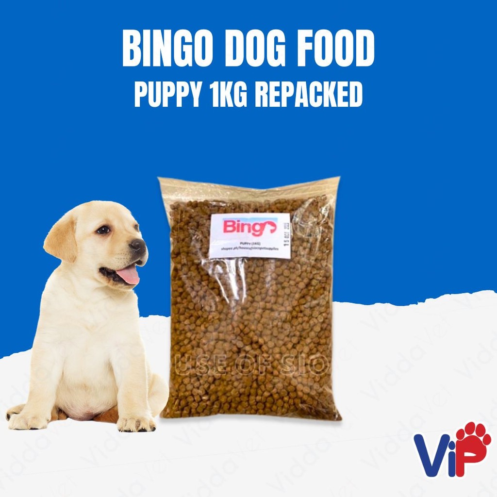 Bingo Dog food Puppy 1kg Repacked