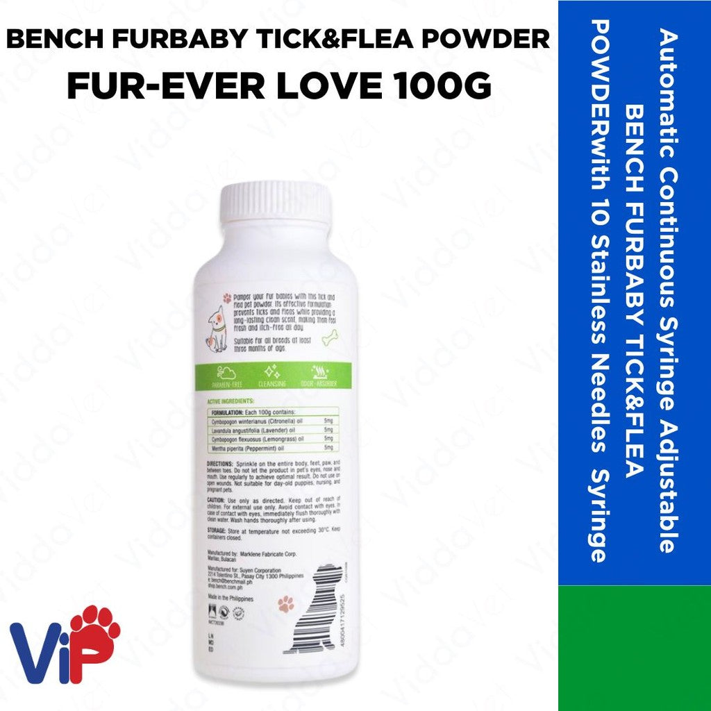 Bench Fur Baby Tick and Flea Powder 100g