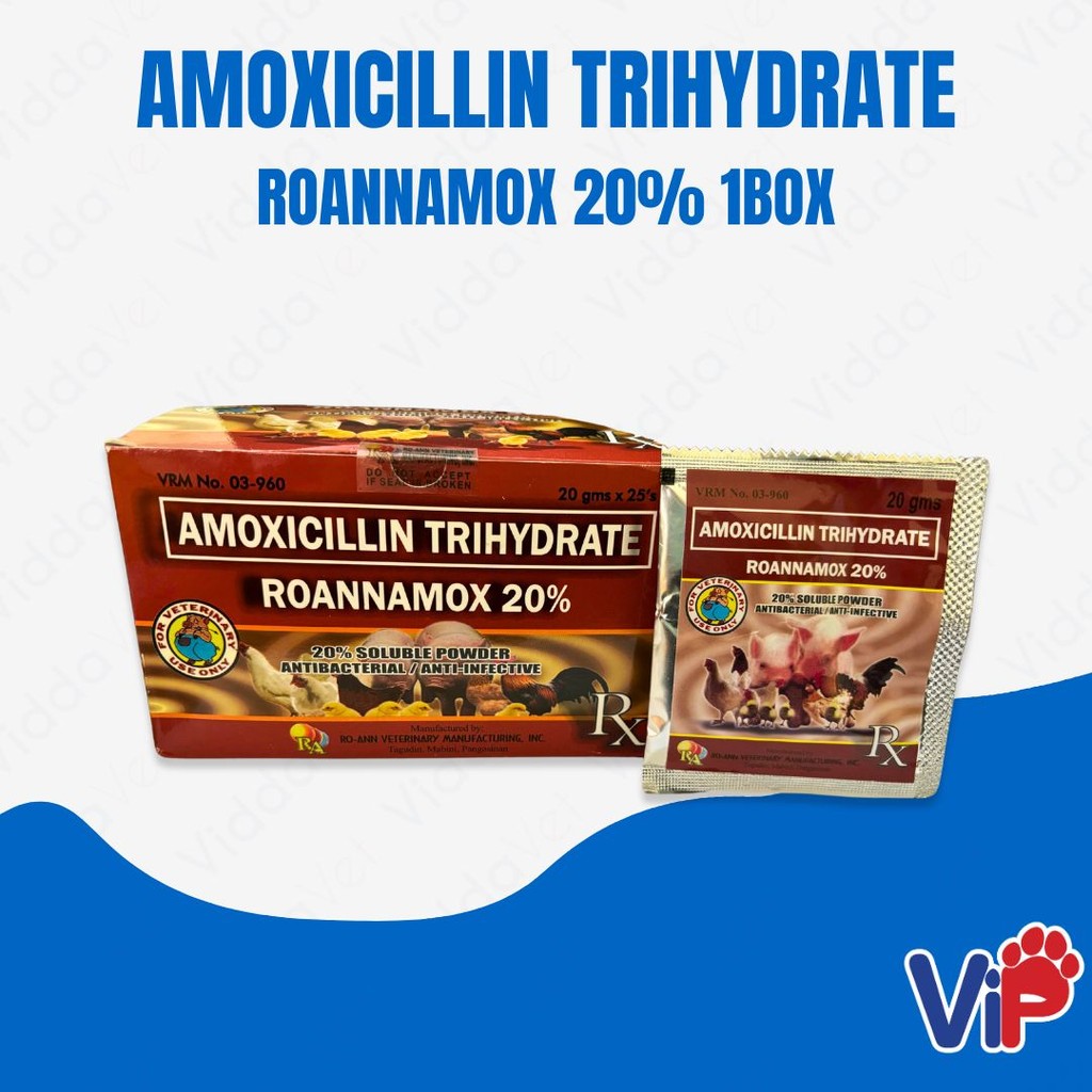 Roannamox 20% Amox Trihydrate (1 Box)
