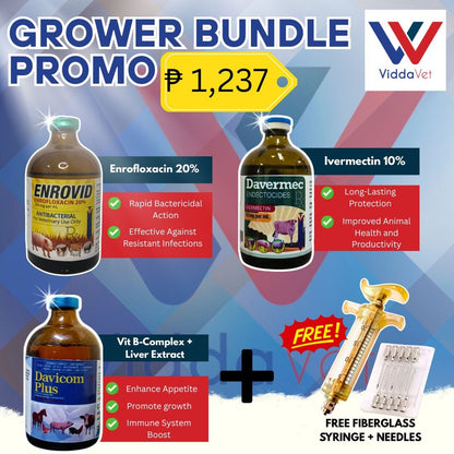 Grower Bundle Pack Davicom Plus + Davermec + Enrovid