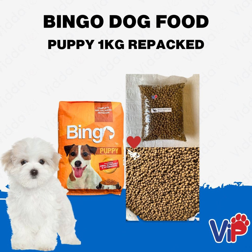 Bingo Dog food Puppy 1kg Repacked