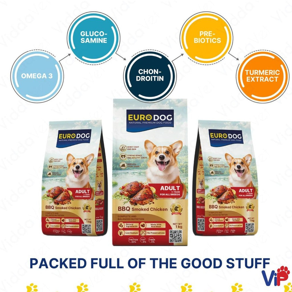 Euro Dog BBQ Smoked Chicken Dog Food 2.5kg