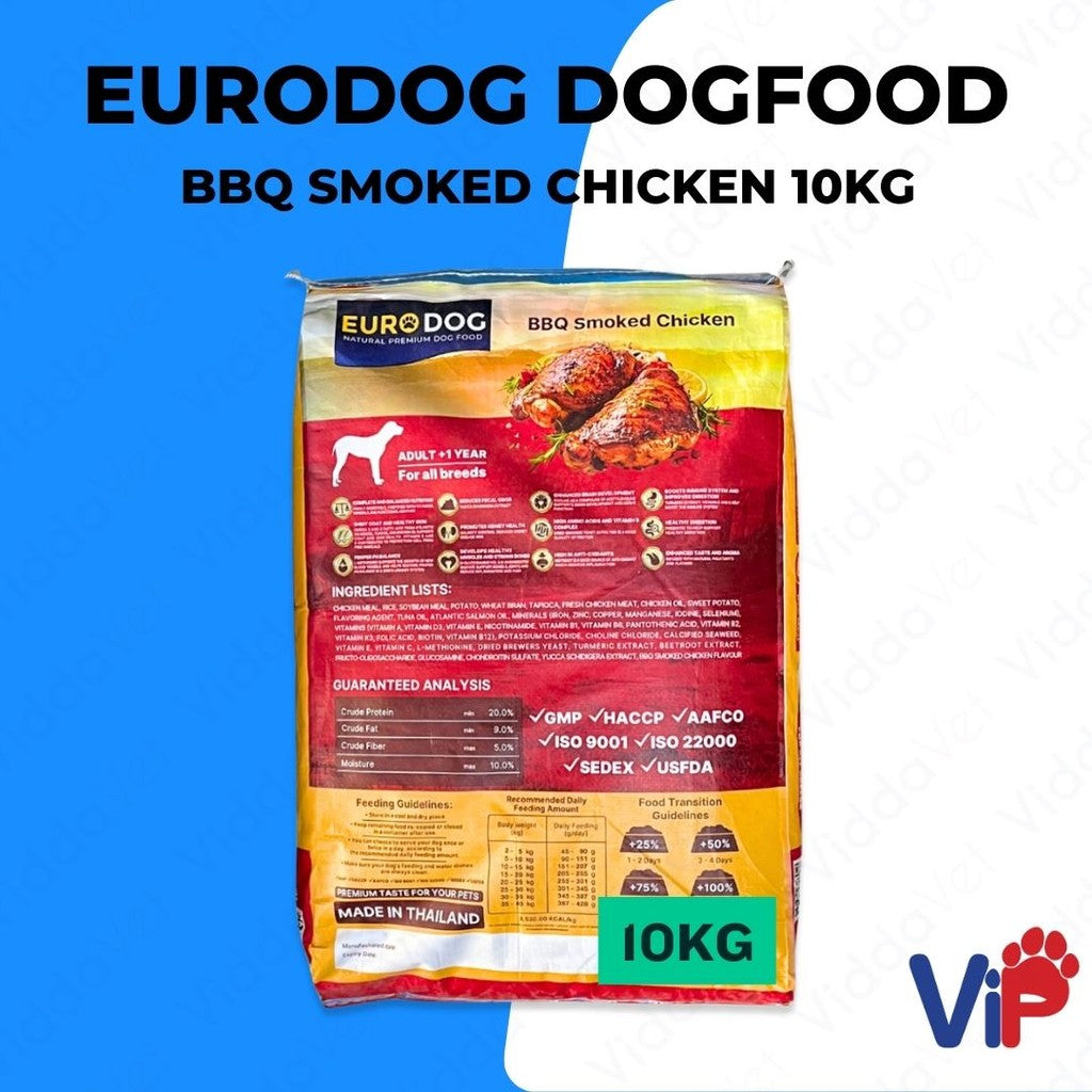 Euro Dog BBQ Smoked Chicken Dog Food 10kg