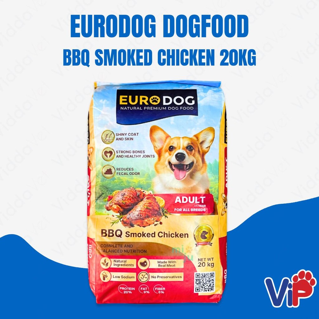Euro Dog BBQ Smoked Chicken Dog Food 20kg