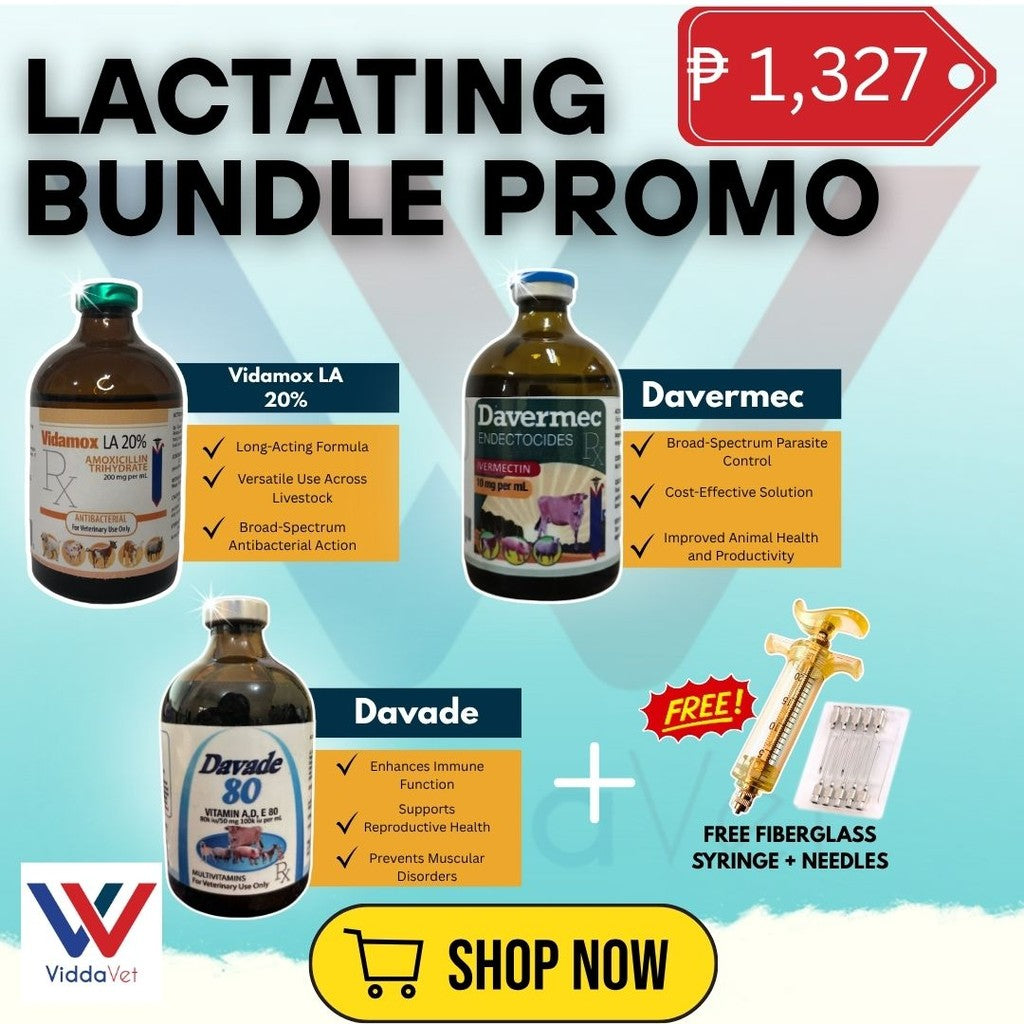 Lactating Bundle Support with Vidamox LA, Davermec & Davade for Pigs